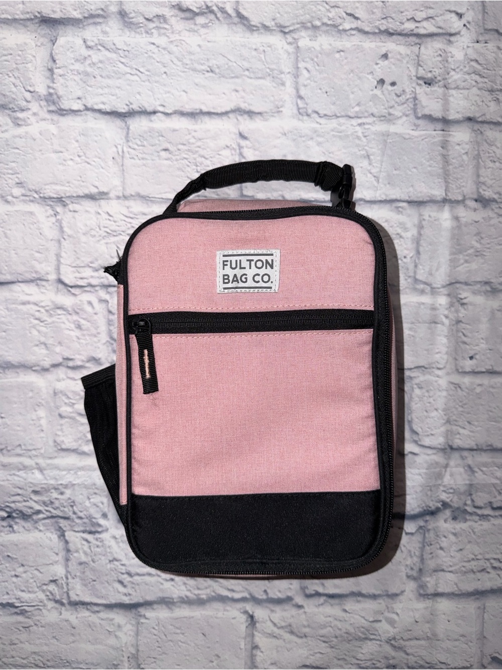Pink and Black Utility Lunch Bag